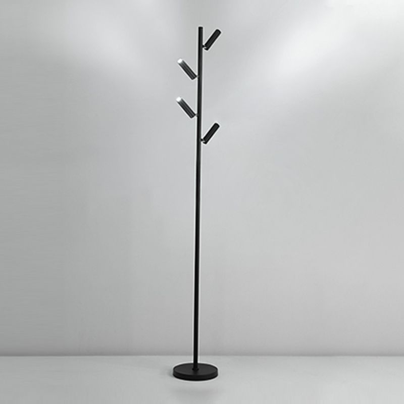 Cooley Modern Multi Head Metal Acrylic Floor Lamp,Multi Color