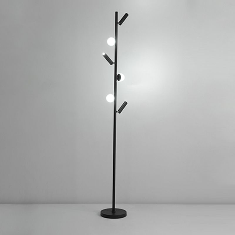 Cooley Modern Multi Head Metal Acrylic Floor Lamp,Multi Color