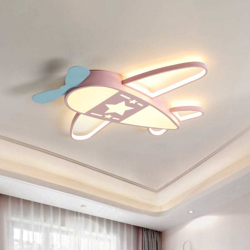 Morandi Modern Airplane Shaped Flush Mount Ceiling Light