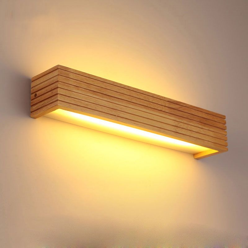 Ozawa Modern Wooden LED Indoor Wall Light, Bedroom