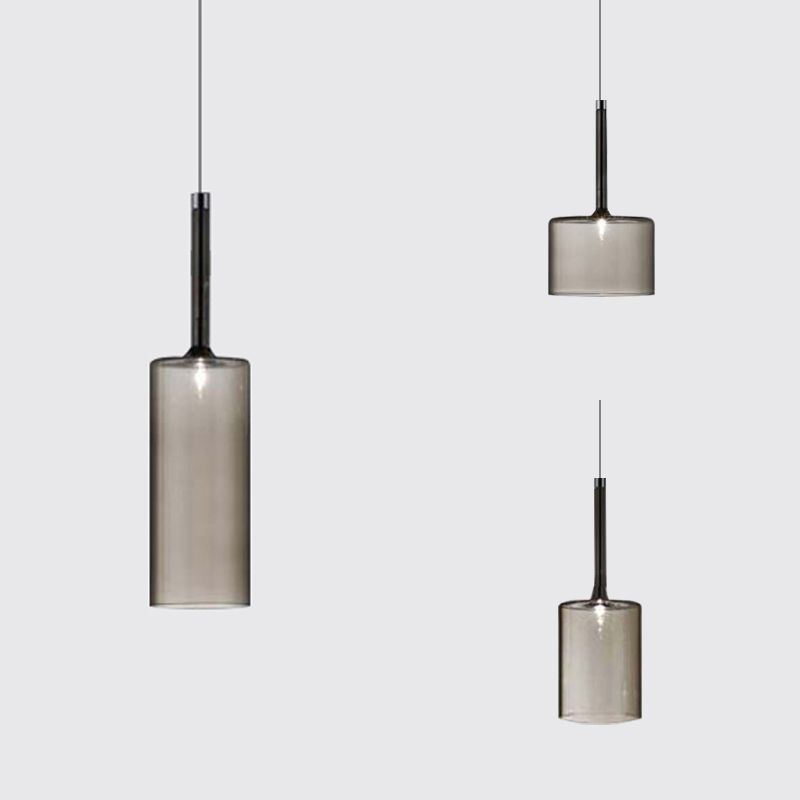 Hailie Minimalist Modern Glass LED Pendant Light, 3 Style