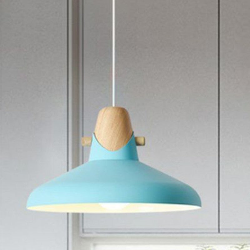 Morandi Nordic Dome Metal Pendant Light, Bule/Green/Pink