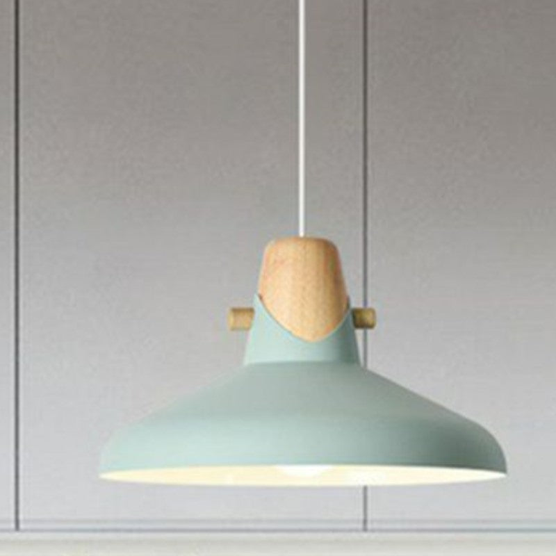 Morandi Nordic Dome Metal Pendant Light, Bule/Green/Pink