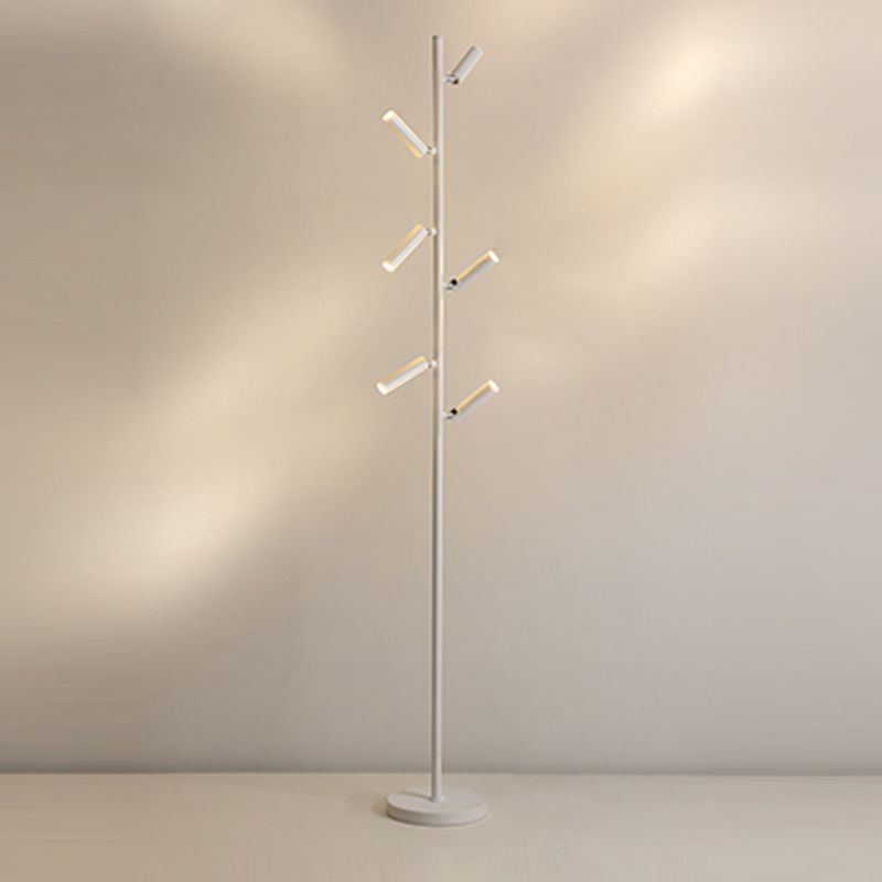 Cooley Modern Multi Head Metal Acrylic Floor Lamp,Multi Color