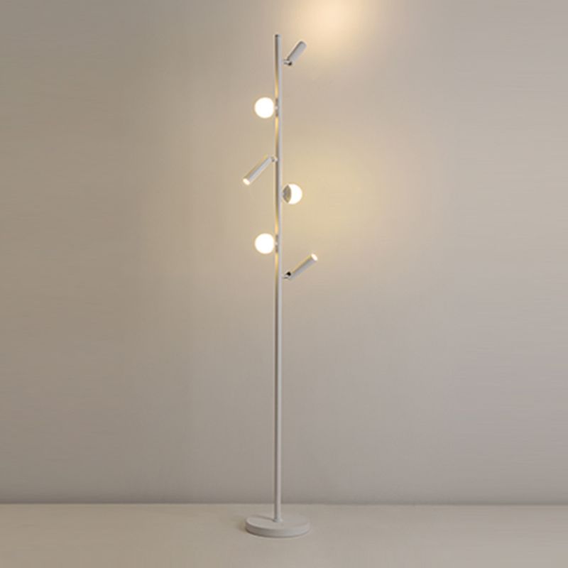 Cooley Modern Multi Head Metal Acrylic Floor Lamp,Multi Color