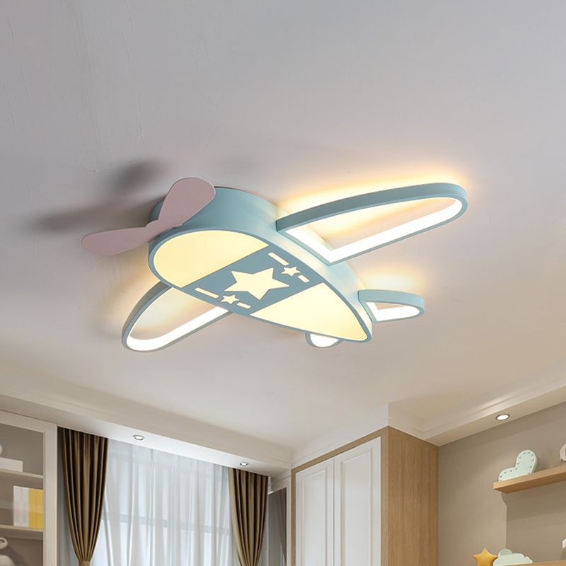 Morandi Modern Airplane Shaped Flush Mount Ceiling Light