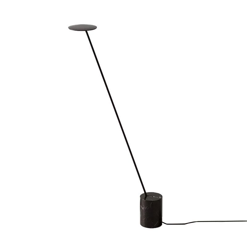 Valentina Nordic LED Floor Lamp, Black&White, Metal&Marble