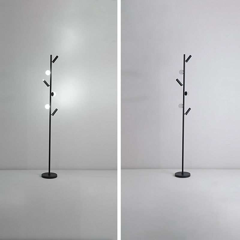 Cooley Modern Multi Head Metal Acrylic Floor Lamp,Multi Color