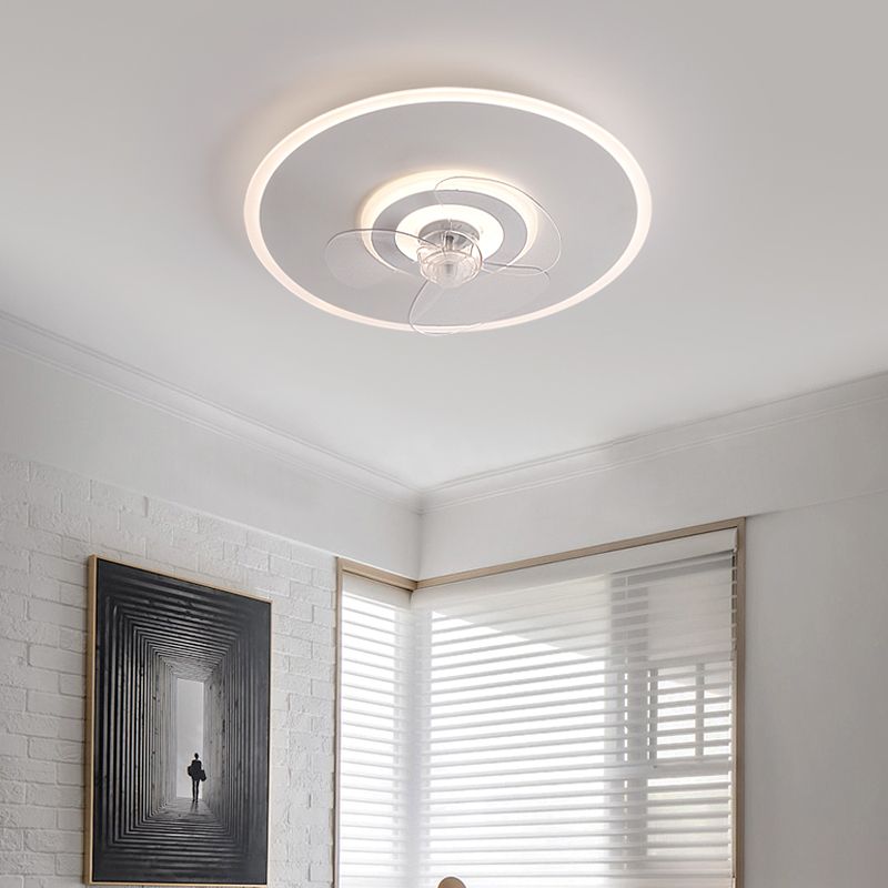 Morandi Ceiling Fan with Light, 5 Color, DIA 15.7"/19.6"