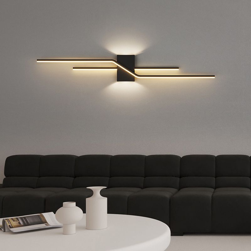 Alana Minimalist Linear Metal Vanity Wall Light