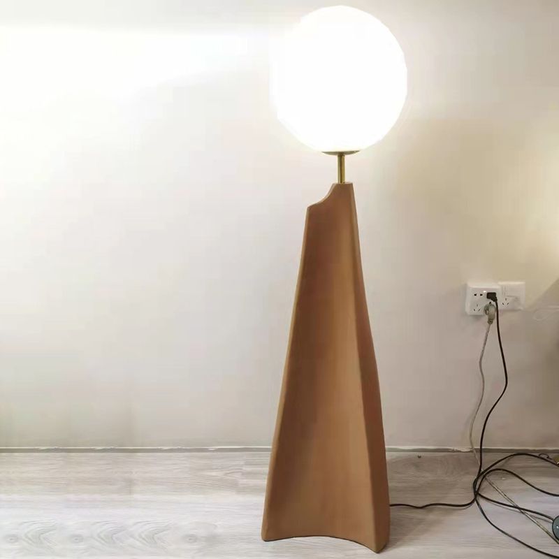 Carins Nordic Globe Floor Lamp, Metal&Glass, Living room