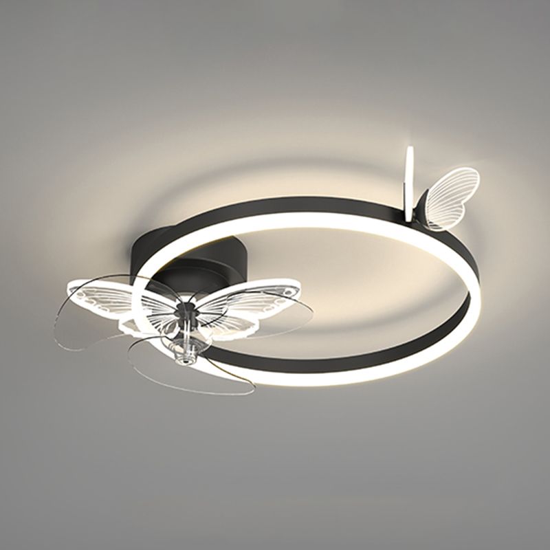 Arisha Ceiling Fan with Light, 2 Color/ 4 Style, DIA 20"/22"/24"