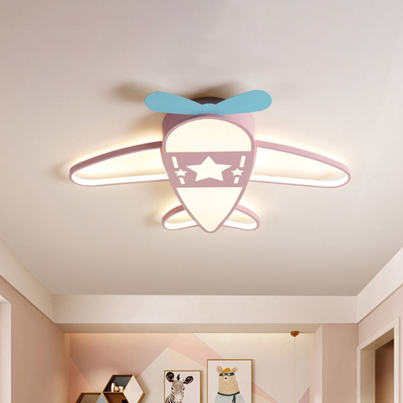 Morandi Modern Airplane Shaped Flush Mount Ceiling Light