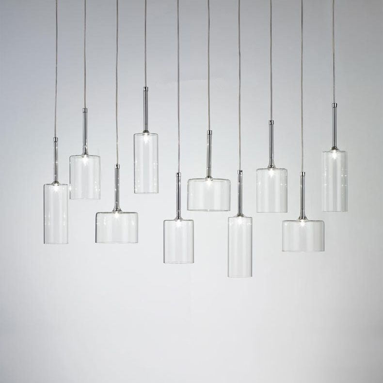 Hailie Minimalist Modern Glass LED Pendant Light, 3 Style