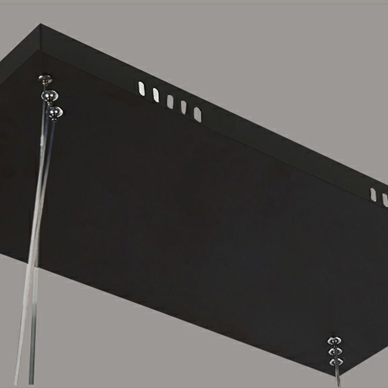 Bouvet Nordic Rectangular Led Pendant Light, Black/White, Acrylic