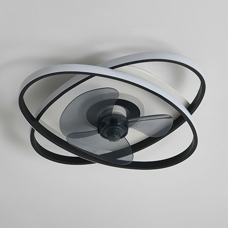 Arisha Double-ring Ceiling Fan with Light, 5 Color, L 19.6"