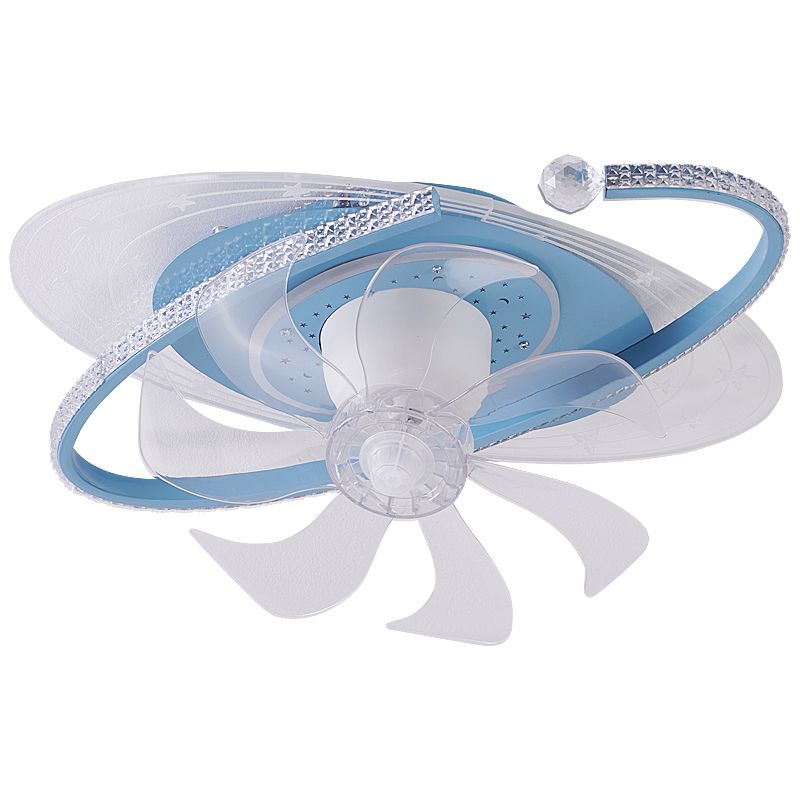 Minori Oval Ceiling Fan with Light, 3 Color, DIA 19.5"