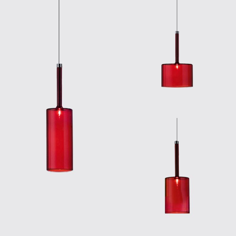 Hailie Minimalist Modern Glass LED Pendant Light, 3 Style