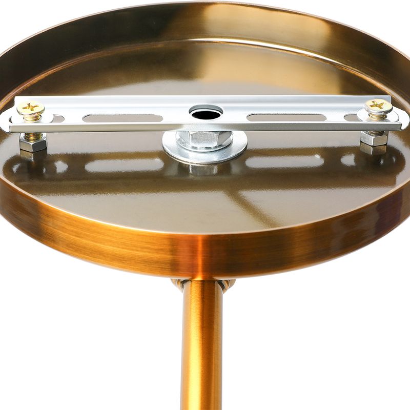 Brady Hemispheric Adjustable Wall Lamp, Brass/Antique Brass/Chrome, Bedroom