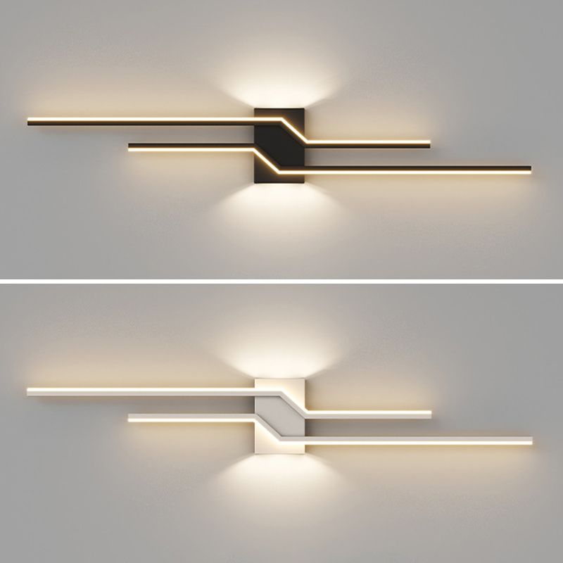 Alana Minimalist Linear Metal Vanity Wall Light