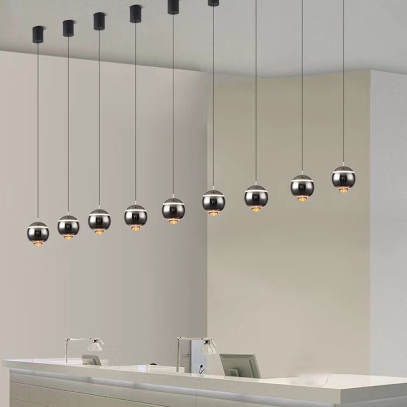 Valentina Modern Round LED Pendant Light, Kitchen Island