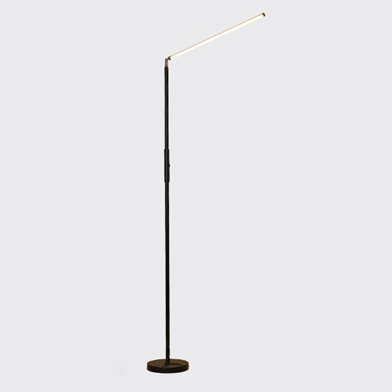 Edge Minimalistic Linear Floor Lamp, Metal, Black/White