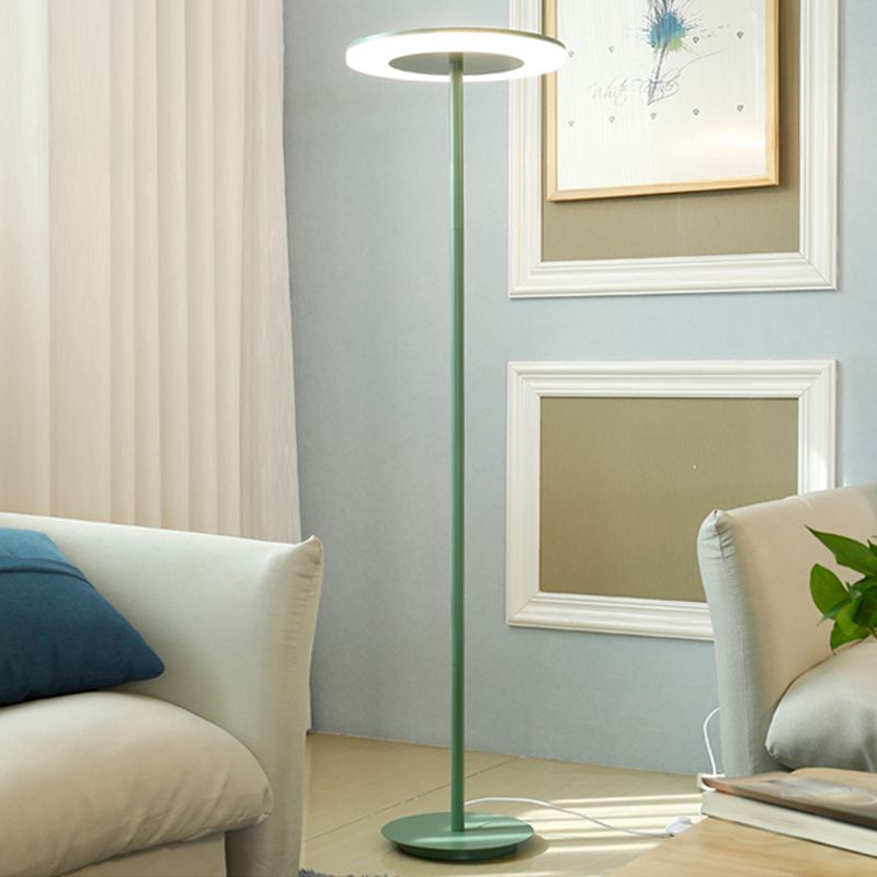 Morandi Modern Disc Metal Floor Lamp, Multi Color