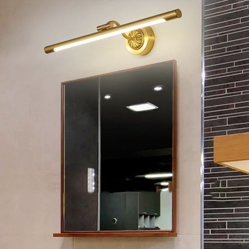 Eryn Modern Linear Vanity Wall Lamp, Gold, Bathroom