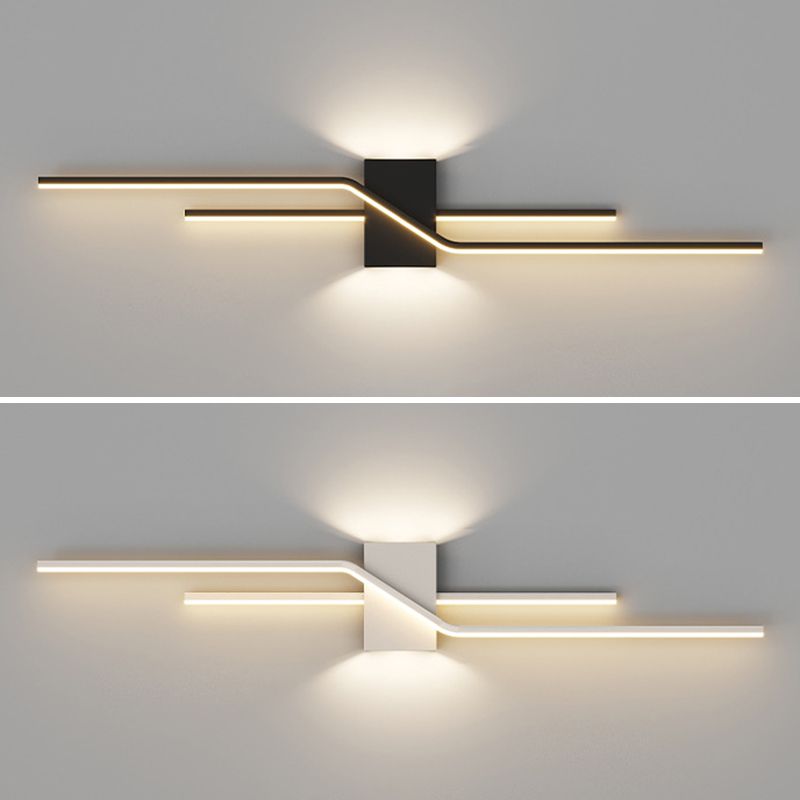 Alana Minimalist Linear Metal Vanity Wall Light