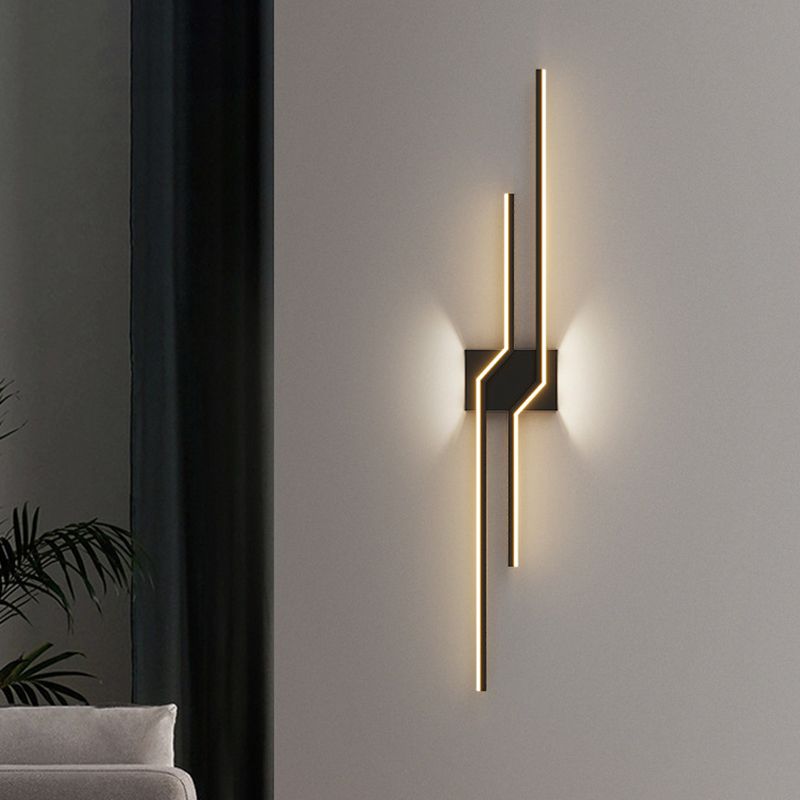 Alana Minimalist Linear Metal Vanity Wall Light