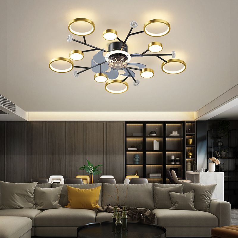 Weiss Ceiling Fan with Light, 2 Color, L 25"/35"/42"