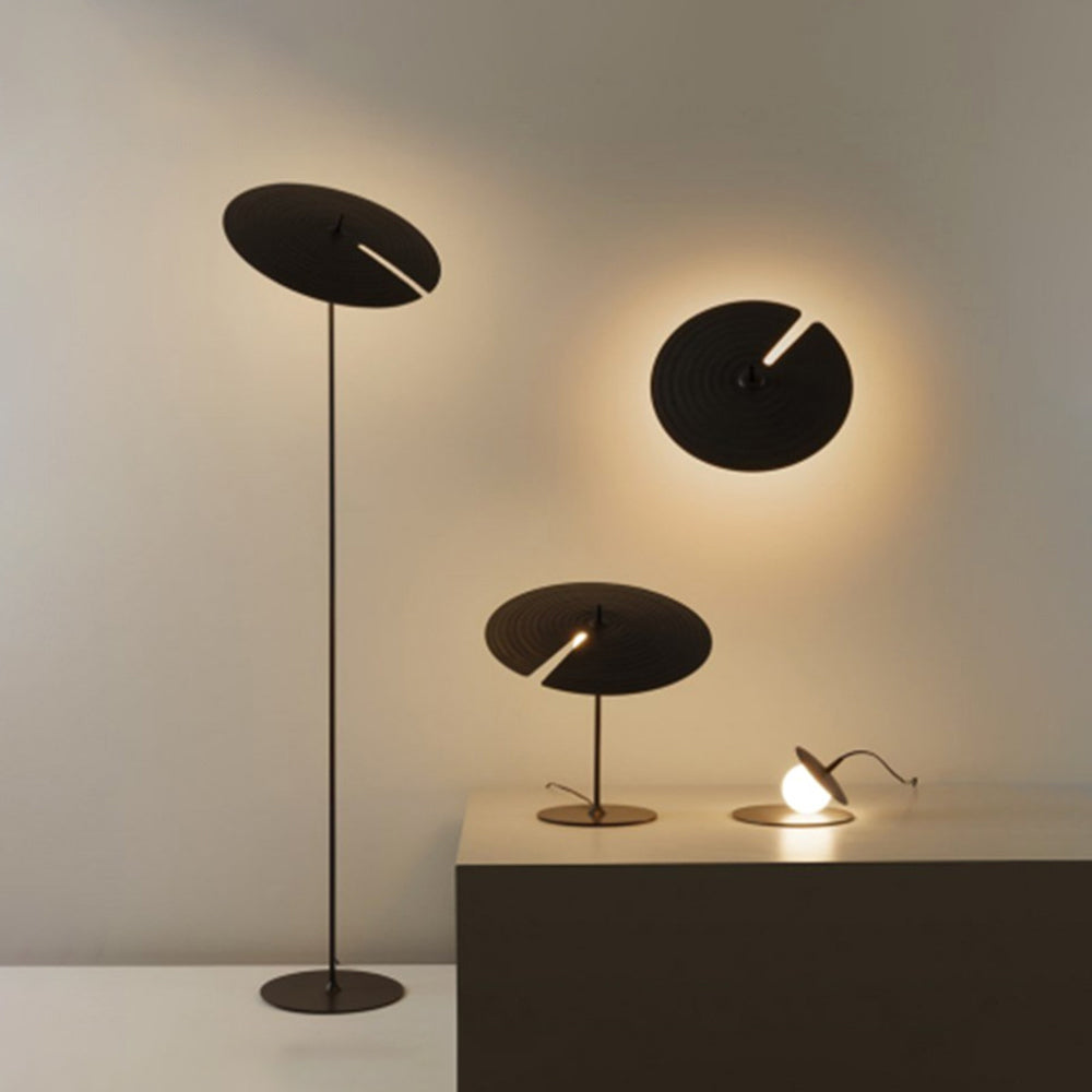 Carins Modern Simple Black Floor & Table Lamp, Metal