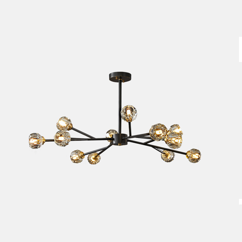 Valentina Modern Blown Metal Pendant Light, Gold