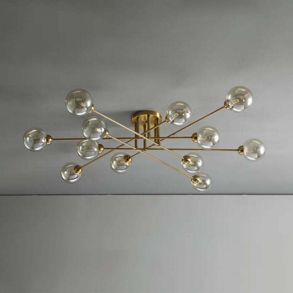 Valentina Industrial Glass Globe Chandelier LED, 6 Style