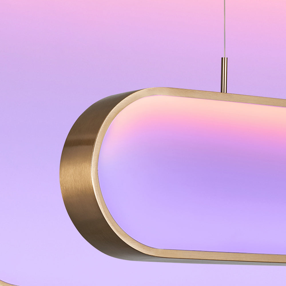 Morandi Modern Seven Colored Metal Pendant Light, 3 Color