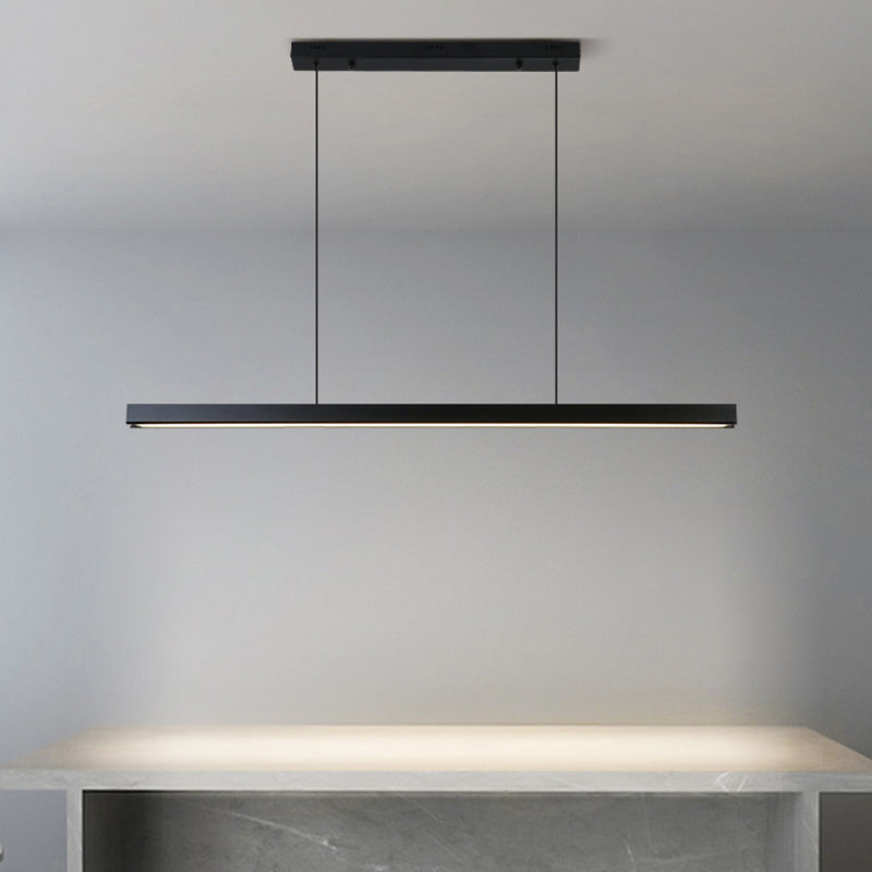 Edge Minimalist Classic Black & White Linear Pendant Light