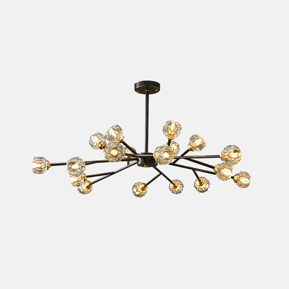 Valentina Modern Blown Metal Pendant Light, Gold