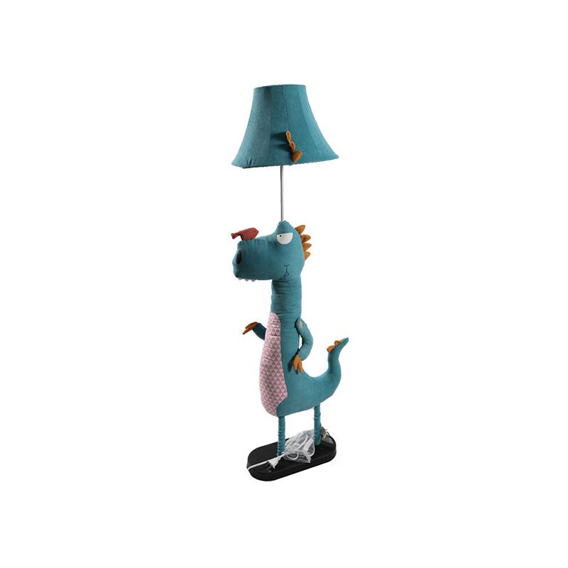 Minori Modern Dinosaur Metal/Fabric Floor Lamp