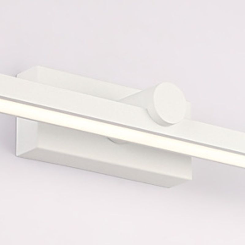 Edge Minimalist Linear Led Vanity Wall Lamp, White, Bathroom