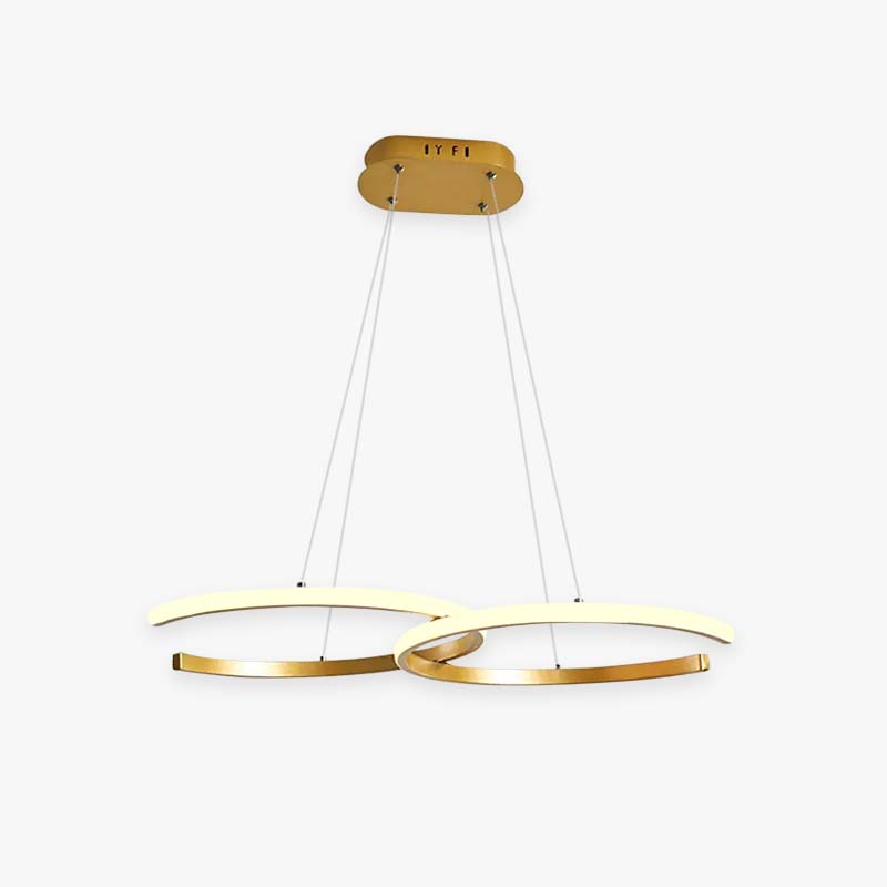 Louise Modern Minimalist Pendant Light, Double-C