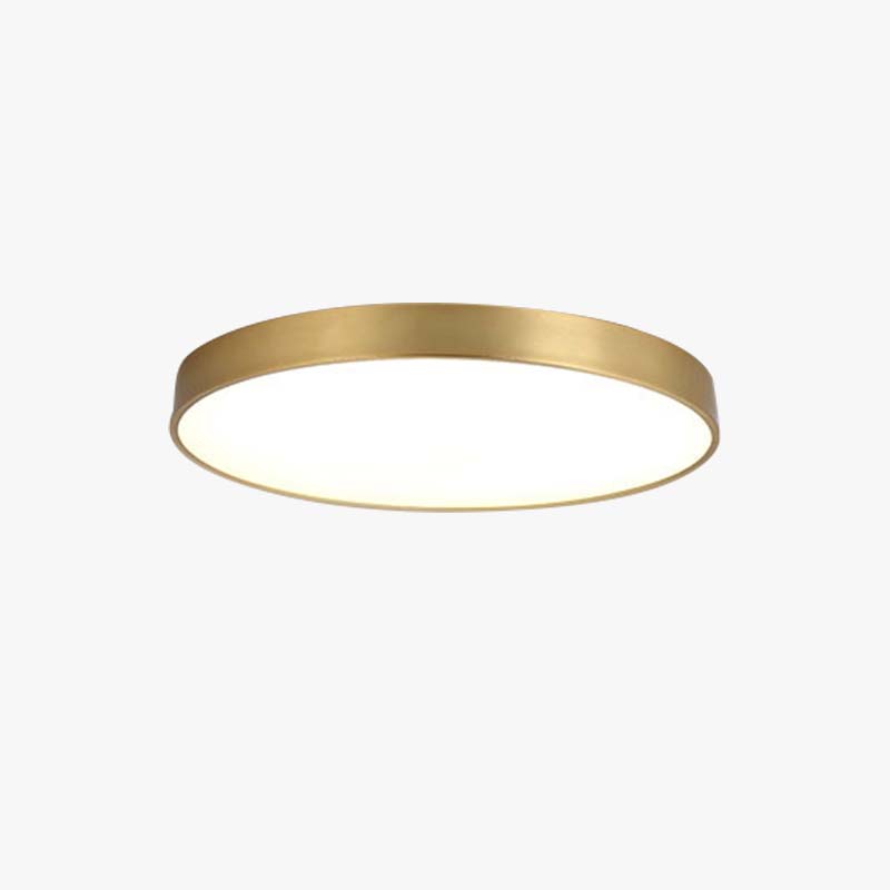 Quinn Nordic LED Gold Round Ceiling Light, Metal&Acrylic