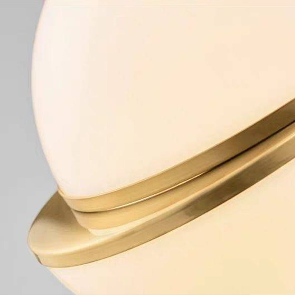 Valentina Simple Pendant Light, Gold & White