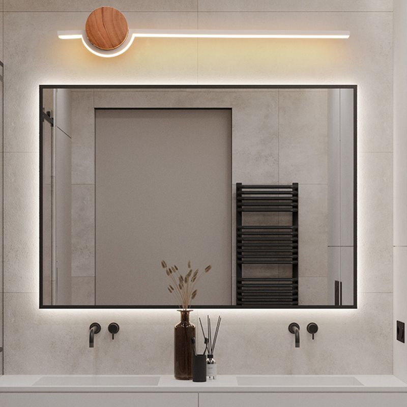 Edge Nordic Linear Vanity Wall Lamp,Black/White/Gold,Bedroom