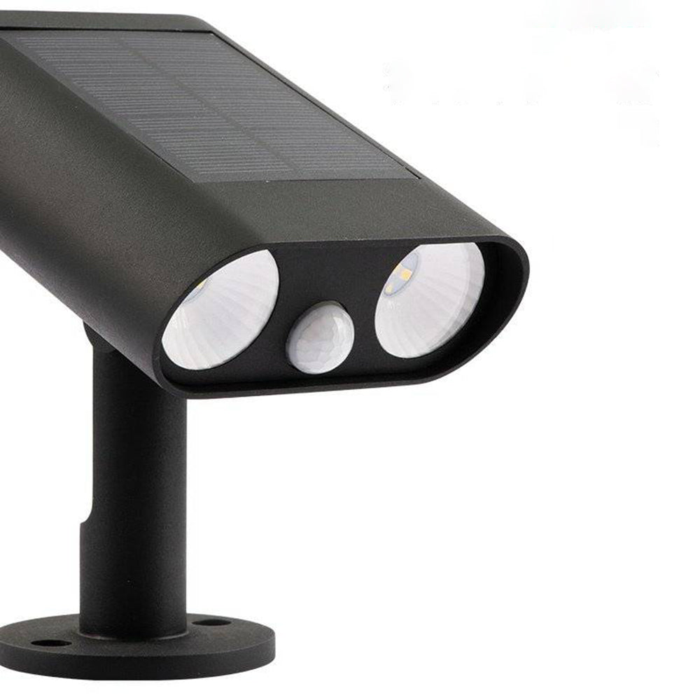 Orr Modern Acrylic Rotatable Lamp Holder Outdoor Spotlight, Black