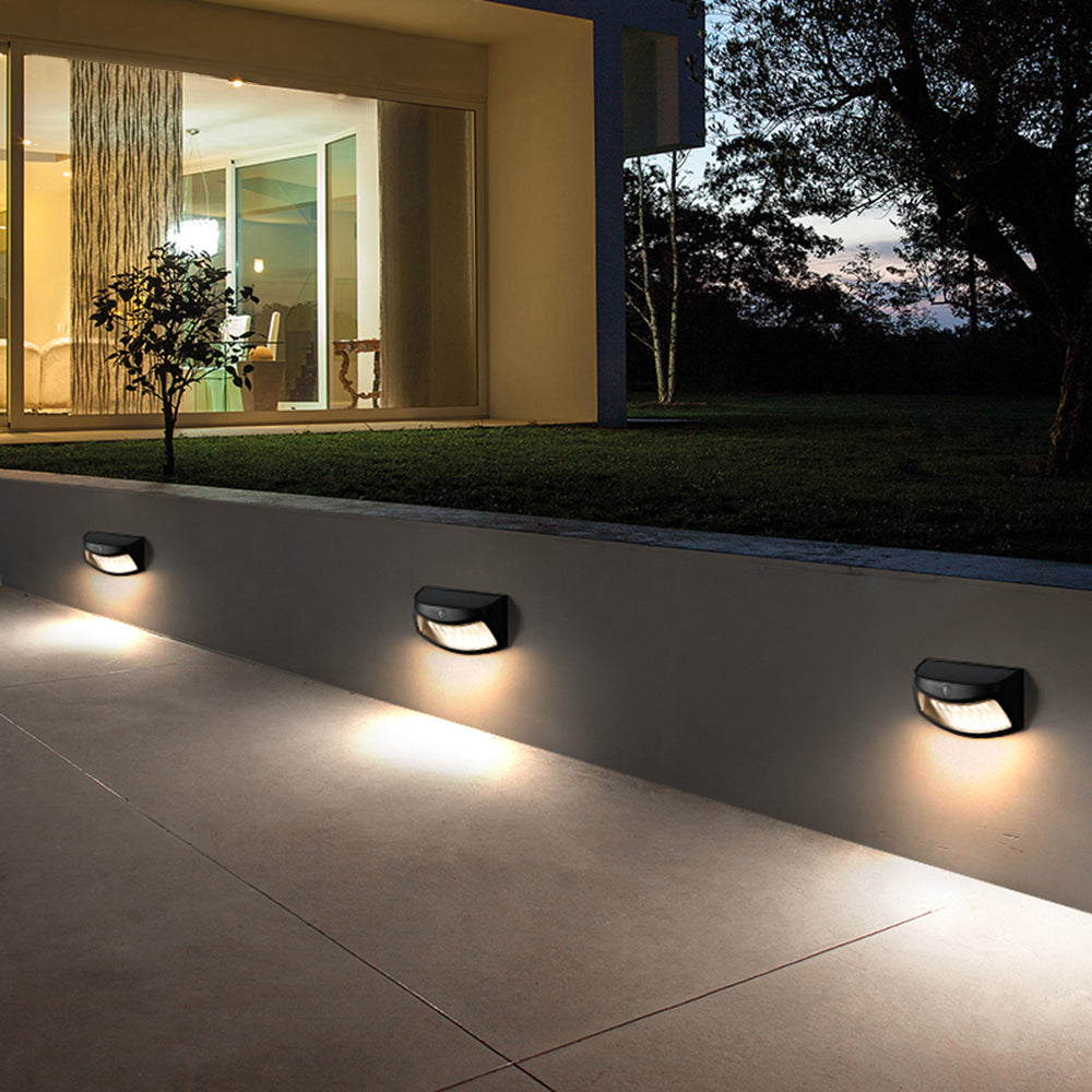 Orr Modern Trapezoidal Surface Outdoor Deck/Step Light, Black
