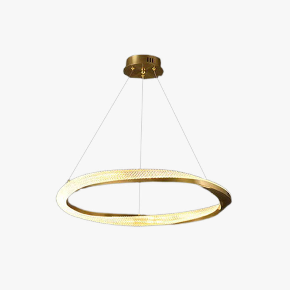 Kirsten Pendant Light, Aluminium & Arcylic, 1/2 Rings, 2 Color