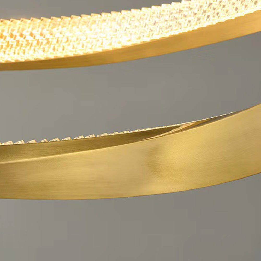 Kirsten Pendant Light, Aluminium & Arcylic, 1/2 Rings, 2 Color