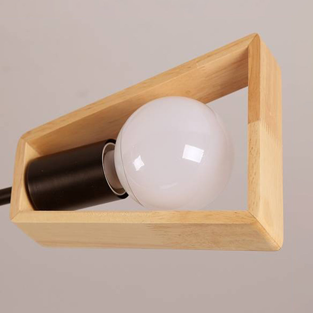 Ozawa Modern Nordic Rotatale Pendant Light, Wood, 3 Style