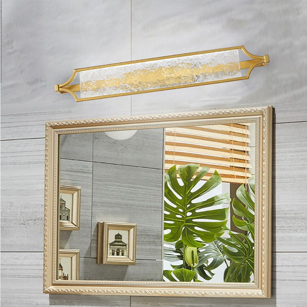 Leigh Wall Lamp Modern LED Mirror Front Vanity, White/Gold, Dining Room