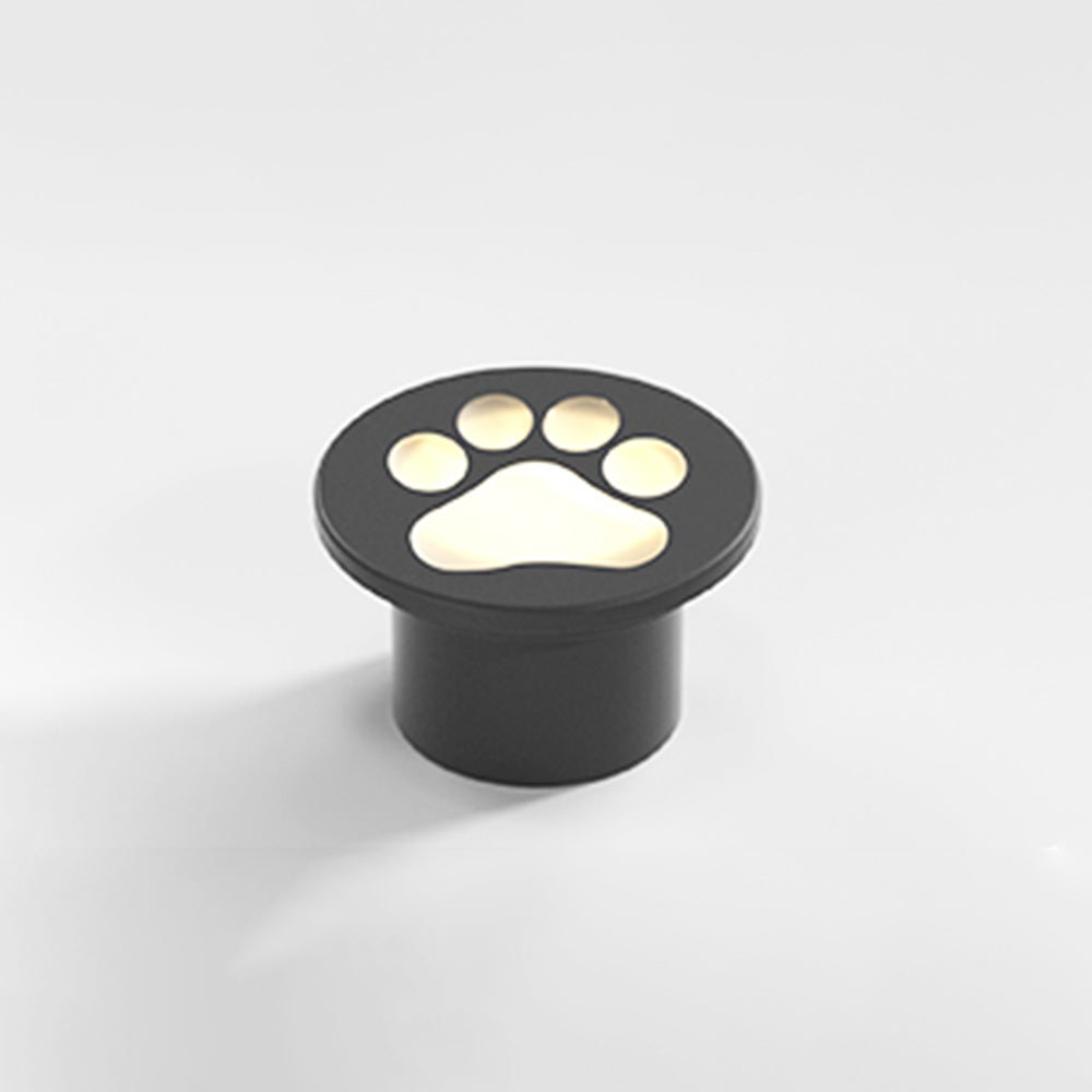 Minori Modern Cat Paw Metal/Acrylic Outdoor In Ground Light